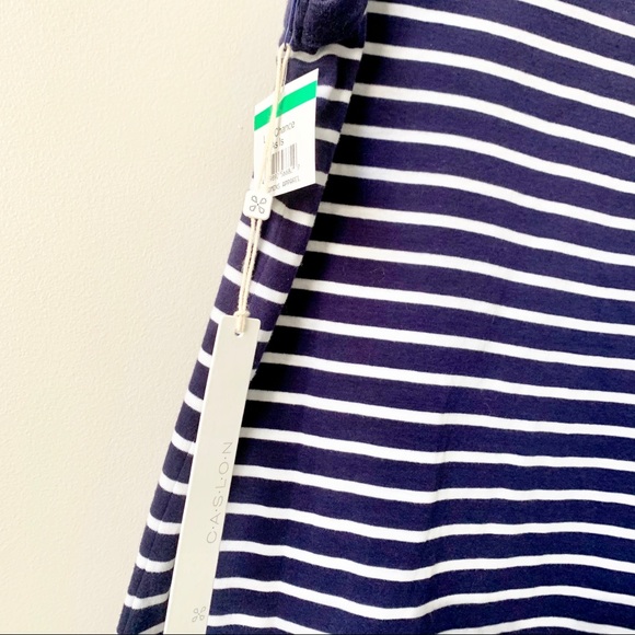 NWT Caslon Blue/White Stripped Tank Top - Picture 6 of 7